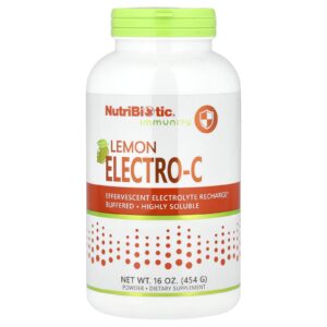 NutriBiotic Immunity Lemon Electro-C em Pó 454 g (16 oz)