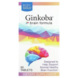 BodyGold Fórmula de Ginkoba para o Cérebro 90 Comprimidos (40 mg por Comprimido)