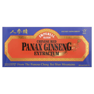 Imperial Elixir Extrato de Panax ginseng Vermelho Chinês 10 Frascos 10 ml (034 fl oz) Cada