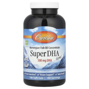Carlson Super DHA Gems® 180 Cápsulas Softgel