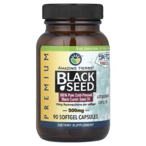 Amazing Herbs Black Seed™ 90 Cápsulas Softgel