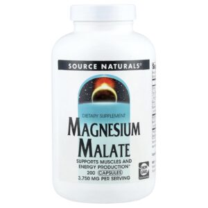 Source Naturals Malato de Magnésio 200 Cápsulas