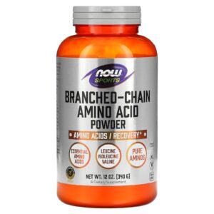 NOW Foods Sports Aminoácido de Cadeia Ramificada em Pó 340 g (12 oz)