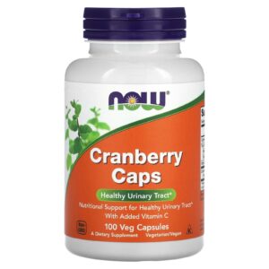 NOW Foods Cápsulas de Cranberry 100 Cápsulas Vegetais