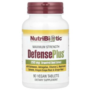 NutriBiotic DefensePlus® Força Máxima 90 Comprimidos Veganos