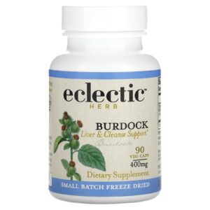 Eclectic Herb Bardana 400 mg 90 Cápsulas Vegetais