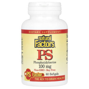 Natural Factors PS Phosphatidylserine 100 mg 60 Cápsulas Softgel