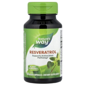 Natures Way Mistura Premium Resveratrol 60 Cápsulas Veganas