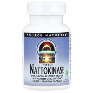 Source Naturals Nattoquinase NSK-SF® 100 mg 30 Cápsulas Veganas