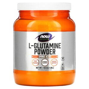 NOW Foods, Sports, L-Glutamina em Pó, 1 kg (2,2 lb)