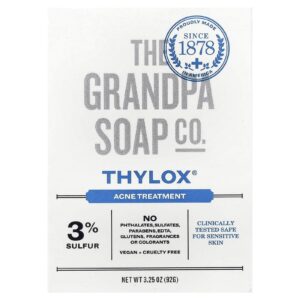 The Grandpa Soap Co. Sabonete em Barra para Rosto e Corpo Tratamento Thylox® para Acne 92 g (325 oz)