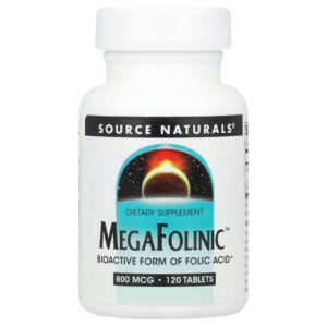 Source Naturals MegaFolinic™ 800 mcg 120 Comprimidos