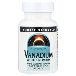 Source Naturals Vanádio com Cromo 90 Comprimidos