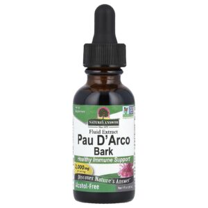 Natures Answer Casca de Pau D Arco Sem Álcool 2.000 mg 30 ml (1 fl oz)