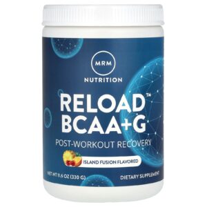 MRM Nutrition Recarrega BCAA+G Recuperação Pós-Treino Fusão da Ilha 330 g (116 oz)