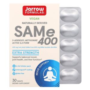 Jarrow Formulas SAMe 400 400 mg 30 Comprimidos