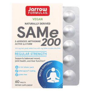 Jarrow Formulas SAMe 200 200 mg 60 Comprimidos