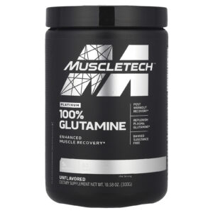 MuscleTech, Platinum 100% Glutamina, Sem Sabor, 300 g (10,58 oz)