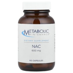 Metabolic Maintenance, NAC, 600 mg, 60 Cápsulas