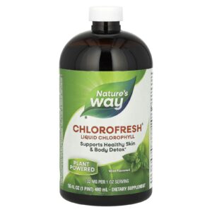 Natures Way Chlorofresh Clorofila Líquida Menta 480 ml (16 fl oz)