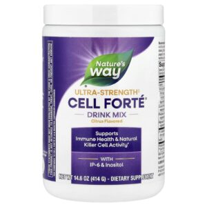 Natures Way Mistura para Bebida Cell Forté® Com IP-6 e Inositol Ultrapotência Cítrico 414 g (146 oz)