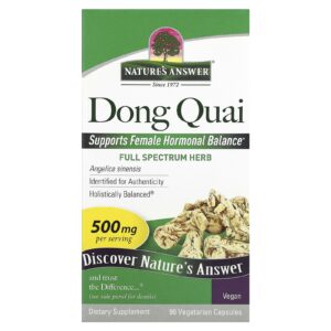 Natures Answer Dong Quai 500 mg 90 Cápsulas Vegetarianas