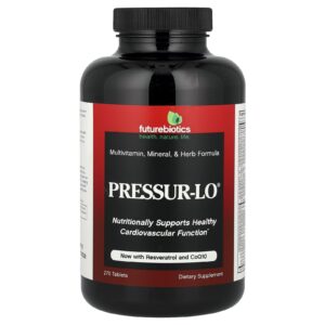 Futurebiotics Pressur-Lo® Fórmula Multivitamínica Minerais e Ervas 270 Comprimidos