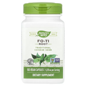 Natures Way Fo-Ti Root 100 Cápsulas Veganas (610 mg por Cápsula)