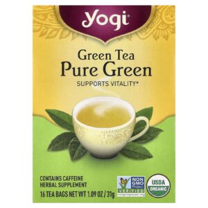 Yogi Tea Chá Verde Puro 16 Saquinhos de Chá 31 g (109 oz)