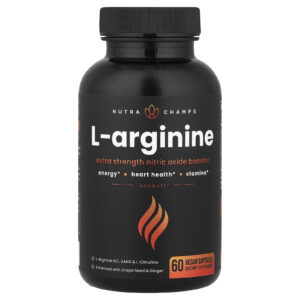 NutraChamps L-Arginina 60 Cápsulas Veganas