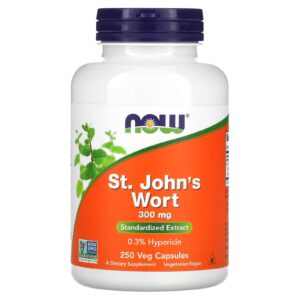 NOW Foods Erva-de-são-João 300 mg 250 cápsulas vegetarianas