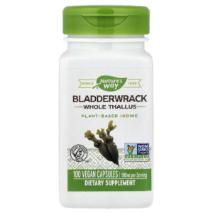 Natures Way Bladderwrack 580 mg 100 Cápsulas Veganas
