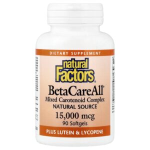 Natural Factors BetaCareAll® 15.000 mcg 90 Cápsulas Softgel