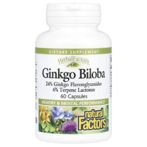 Natural Factors HerbalFactors® Ginkgo biloba 60 Cápsulas