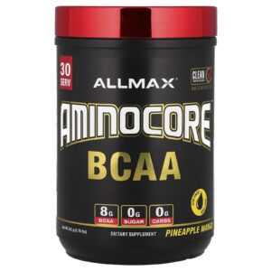 ALLMAX BCAA AMINOCORE™ Abacaxi e Manga 345 g (076 lb)