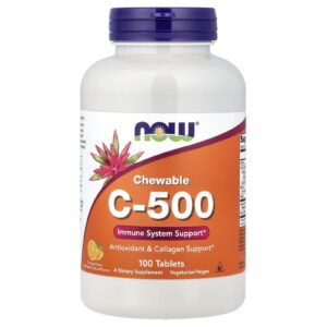 NOW Foods C-500 Laranja 100 Comprimidos