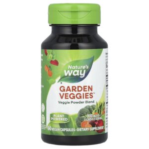 Natures Way Garden Veggies™ Mistura Vegetal em Pó 60 Cápsulas Veganas
