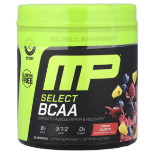 MusclePharm BCAA Select Ponche de Frutas 270 g (95 oz)