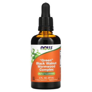 NOW Foods Complexo de Absinto de Noz Preta Verde e Fresca 60 ml (2 fl oz)