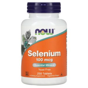 NOW Foods Selênio 100 mcg 250 Comprimidos