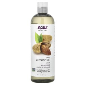NOW Foods Solutions Óleo de Amêndoa Doce Óleo Hidratante Puro Sem Perfume 473 ml (16 fl oz)