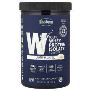 Biochem 100% Isolado de Proteína Whey em Pó Natural 350 g (123 oz)