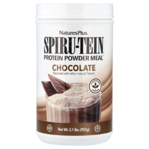 NaturesPlus Spiru-Tein® Refeição de Proteína em Pó Chocolate 952 g (21 lb)