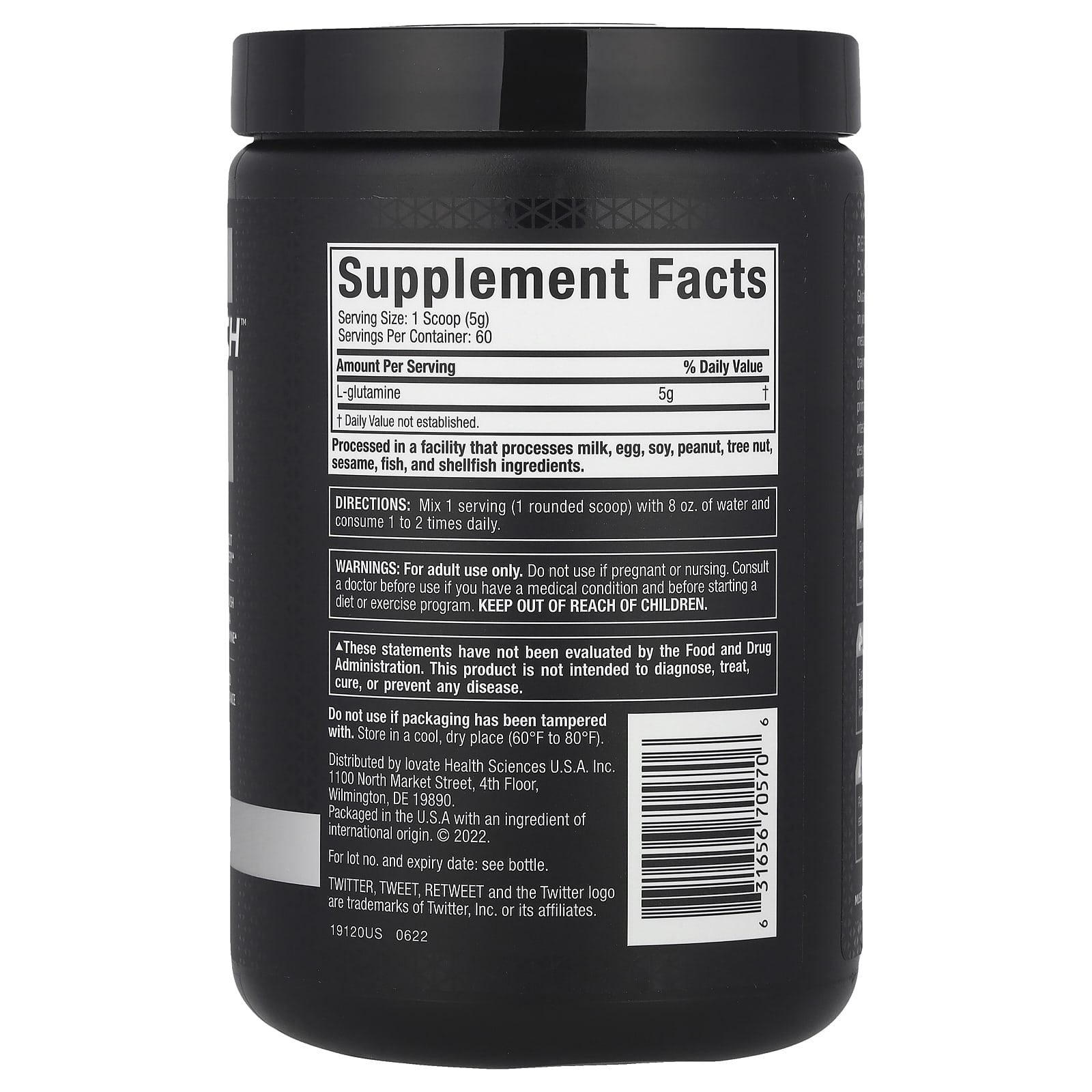 MuscleTech, Platinum 100% Glutamina, Sem Sabor, 300 g (10,58 oz) - Imagem 2