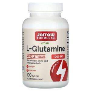 Jarrow Formulas, L-Glutamina, 1.000 mg, 100 Comprimidos