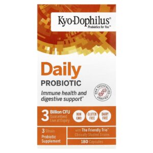 Kyolic Kyo-Dophilus® Probiótico Diário 180 Cápsulas