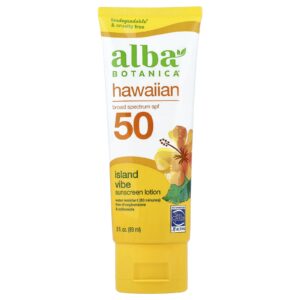 Alba Botanica Protetor Solar Hawaiian Sunscreen Lotion FPS 50 Island Vibe 89 ml (3 fl oz)