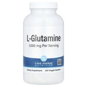 Lake Avenue Nutrition L-Glutamina 1.000 mg 240 Cápsulas Vegetais