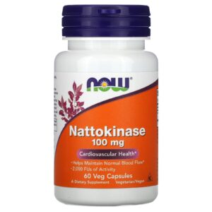 NOW Foods Natoquinase 100 mg 60 Cápsulas Vegetais