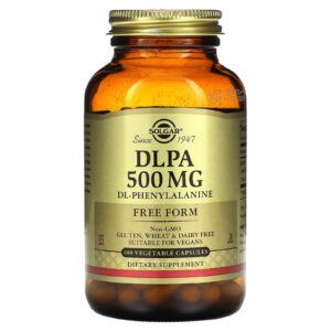 Solgar DLPA Forma Livre 500 mg 100 Cápsulas Vegetais
